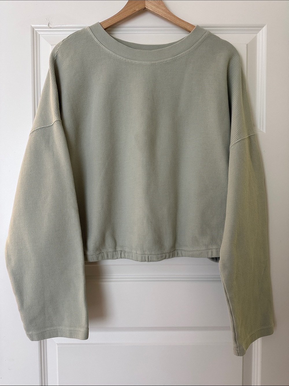 Fabletics Anna Tie-Back Sweater - Sage Green